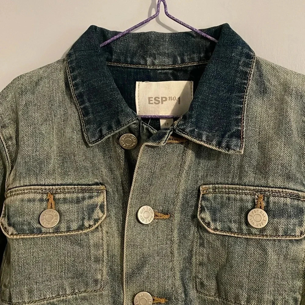 ESP no.1 new without tag SPRING 5yr denim jacket. Super hip / cool stylish